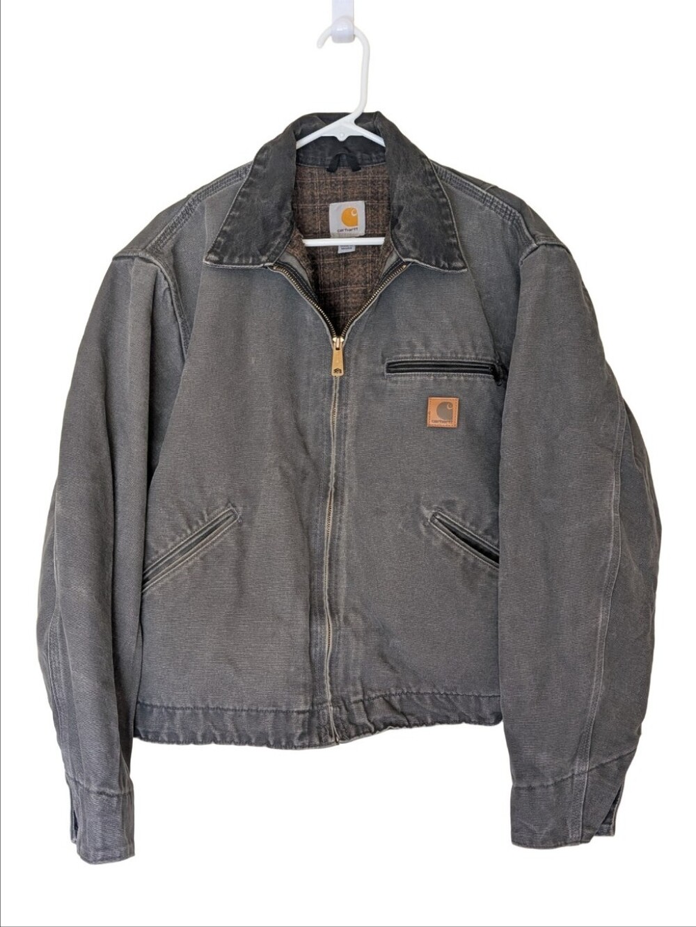 Vintage Carhartt J97 DKB Detroit Jacket – Dark Brown – Size Large / 46